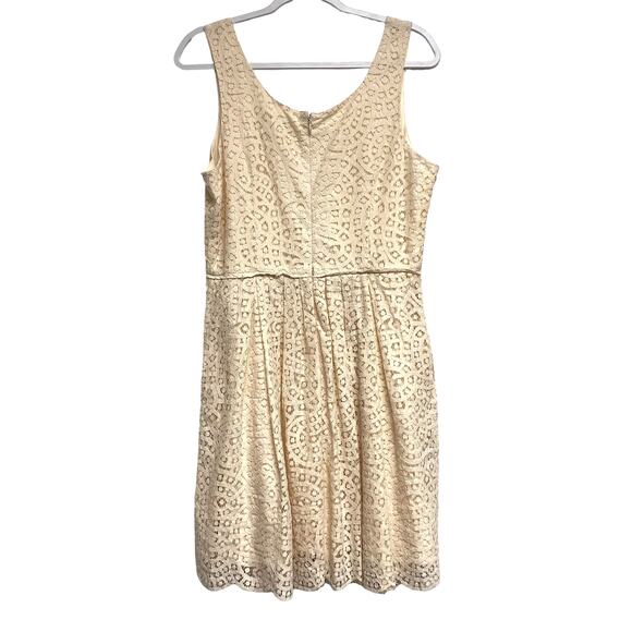 J.Crew Womens Size 12 Blush Swirling Lace Dress - Picture 4 of 4
